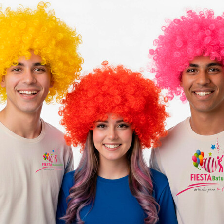 Set N°58 Cotillón Pelucas Afro 9pc Disfraz Fiesta Set N°58 Cotillón Pelucas Afro 9pc Disfraz Fiesta