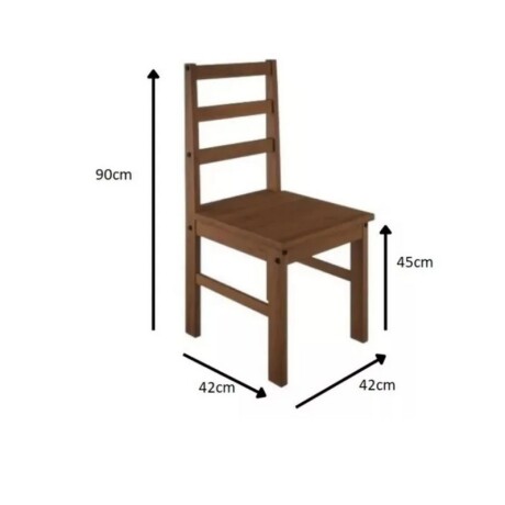 JUEGO DE COMEDOR MESA + 4 SILLAS CERA CORONA IMBUIA JUEGO DE COMEDOR MESA + 4 SILLAS CERA CORONA IMBUIA