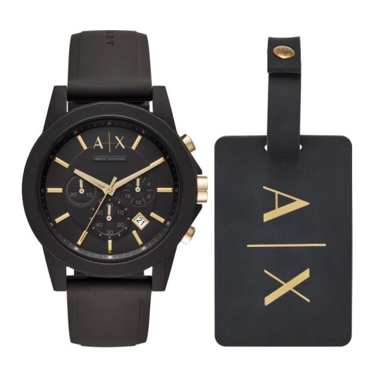 Reloj Armani Exchange Outerbanks Silicona Negro AX7105 0