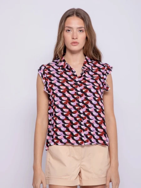 BLUZA D.CASSIN PALERMO LILA AZUL