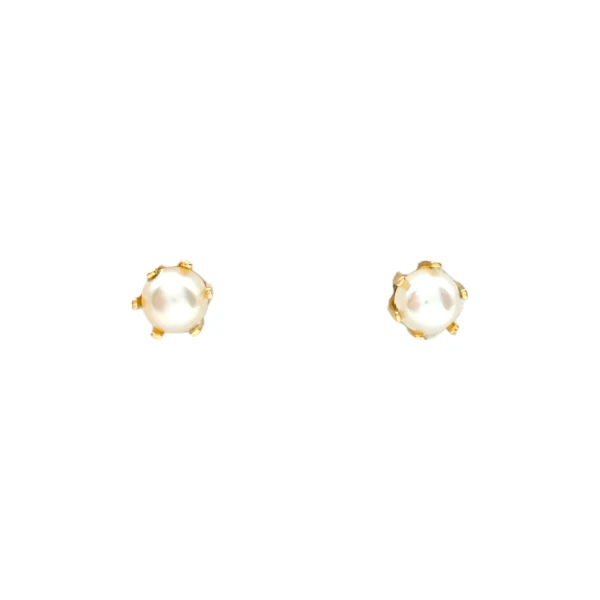 Caravanas Perlas- Oro bajo - Perla española- CA8239 conperla