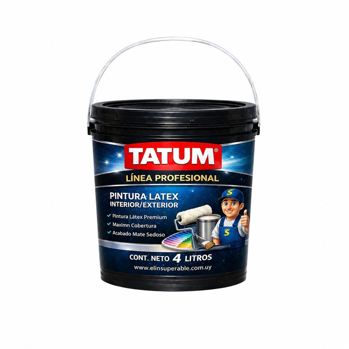 Pintura Profesional Latex Interior-exterior 4 Litros Tatum 