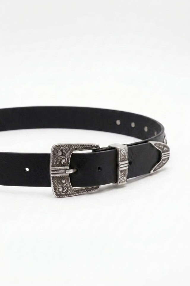 Cinturón boho negro