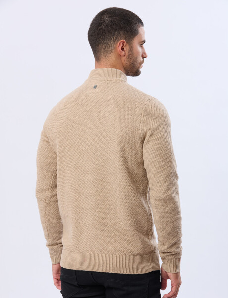 BUZO TEJIDO TEXTURADO Beige