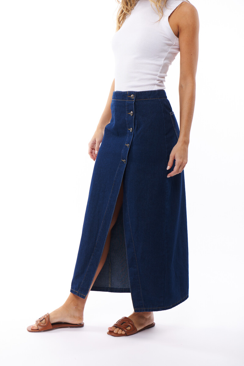 FALDA JEAN LUCINA AZUL OSCURO