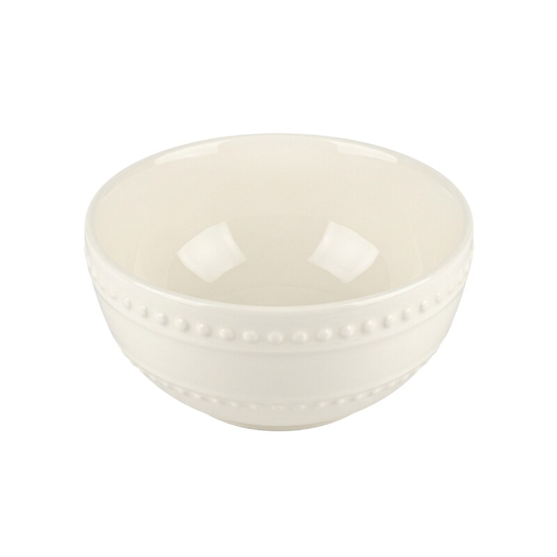 BOWL CERAMICA BLANCO C/RELIEVE 12X6CM Unica