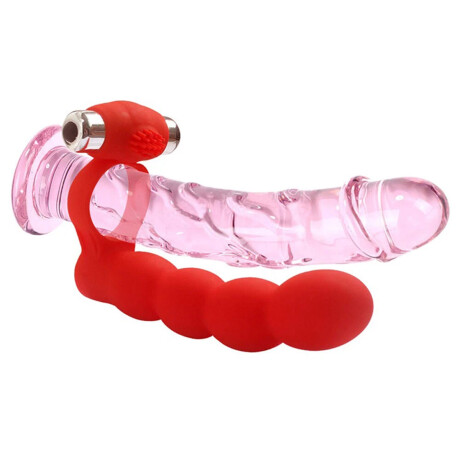 Anillo Triple Función Trinity Beads Rojo