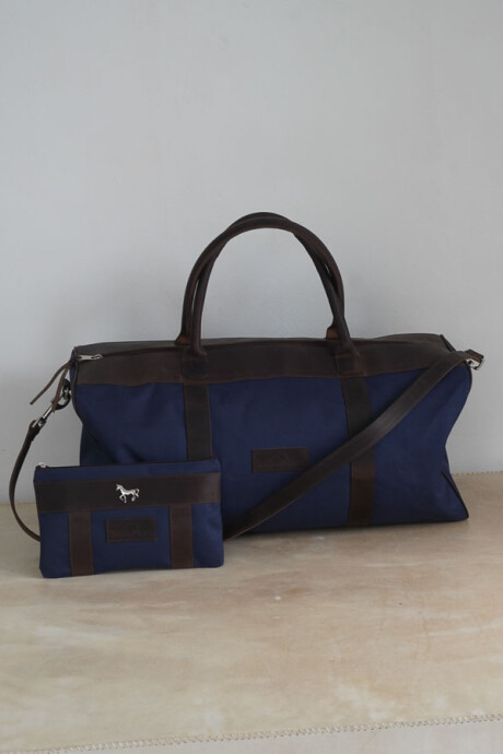 Bolso Sport XL Chocolate / Azul