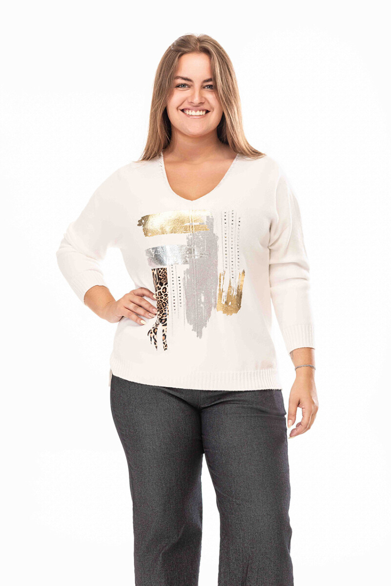 Sweater París - Blanco 