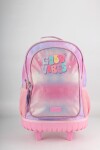 Mochila escolar con ruedas Good Vibes Rosa