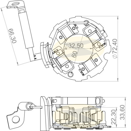 PORTA CARBONES FORD ESCORT 1.8D MOTORCRAFT 8X19X22 =JSX.31.32 UNIFAP PORTA CARBONES FORD ESCORT 1.8D MOTORCRAFT 8X19X22 =JSX.31.32 UNIFAP