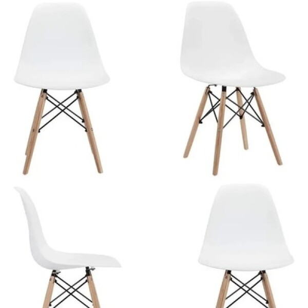 Silla Comedor Cocina Eames Muy Reforzada Premium Nórdica Blanco 1