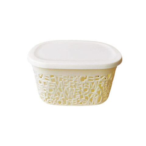 OUTLET Canasto Organizador c/tapa 25x18x14cm Outlet Canasto Organizador C/tapa 25x18x14cm