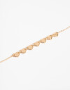 Collares Cortos Metal Collar Corto De Corazones Bañado En Oro - Dorado