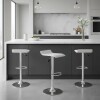 Taburete Kira Pack 4 unidades Rectangular Para Bar Diseño Moderno Blanco