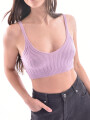 MUSCULOSA TEJIDA JOSEFINA ROSADO