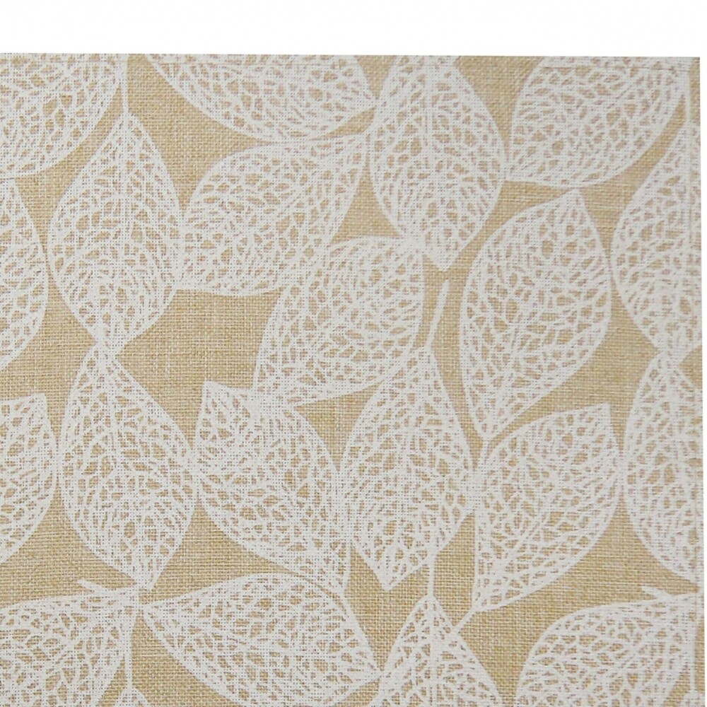 Individual Lino Estampado - 30x45 Hojas Blancas