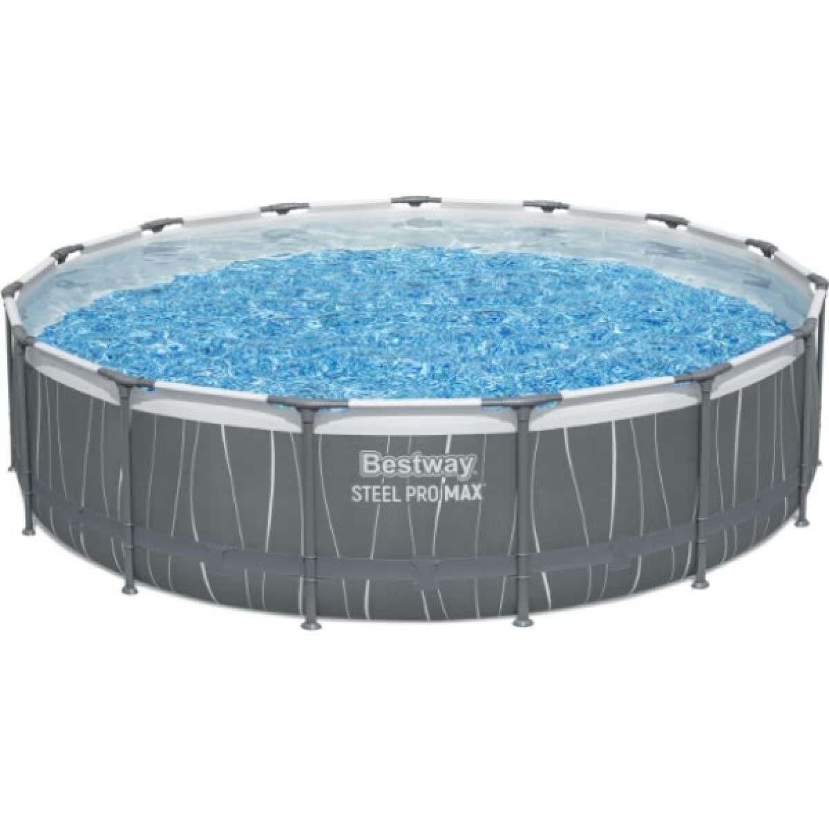 Piscina Bestway Redonda Con Estructura Metalica 14970lts Led SPM 561GD 