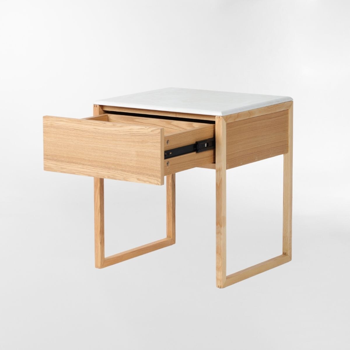 MESA DE NOCHE MOCCA BLANCO 