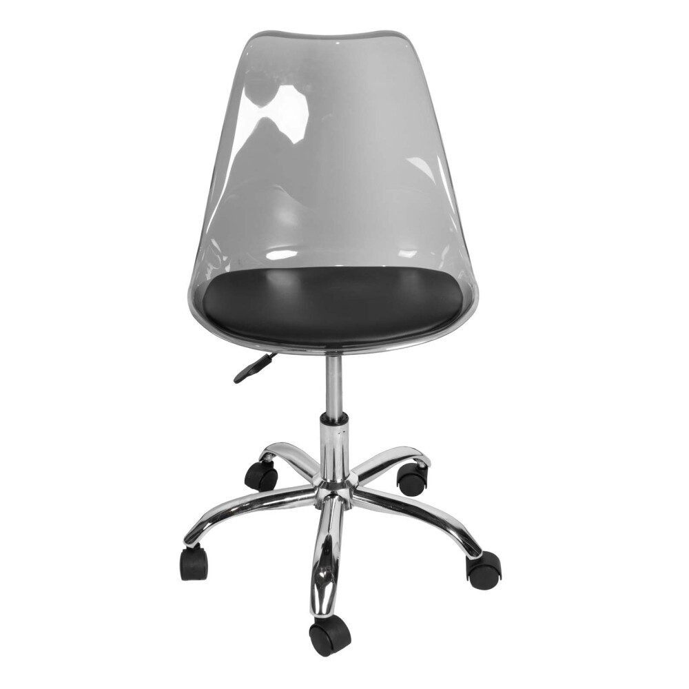 SILLA DE OFICINA POLIPROPILENO NEGRO HYL-053