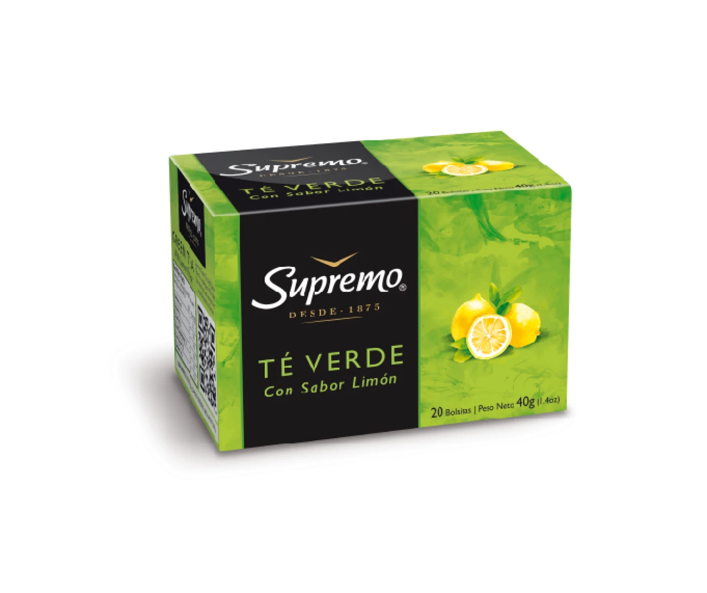 TE SUPREMO VERDE LIMON x 20 sob 