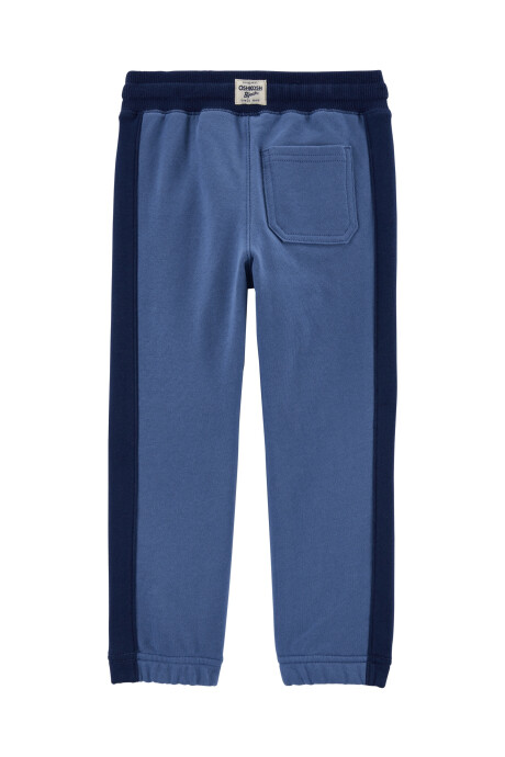 Pantalón de algodón con franja lateral Sin color