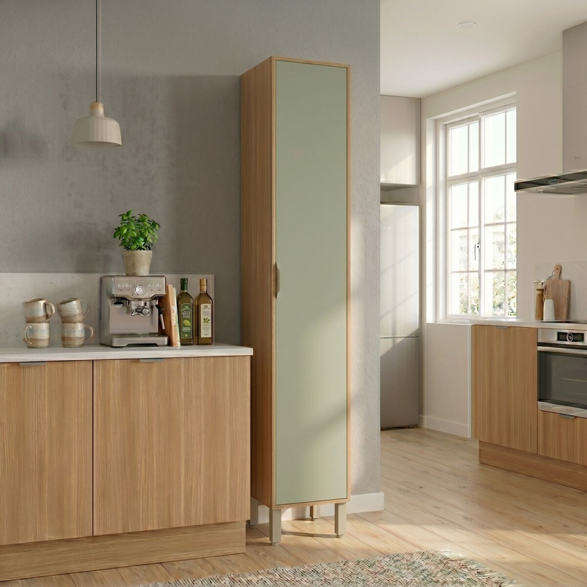 Armario despensa 1 puerta Color - Alecrim 