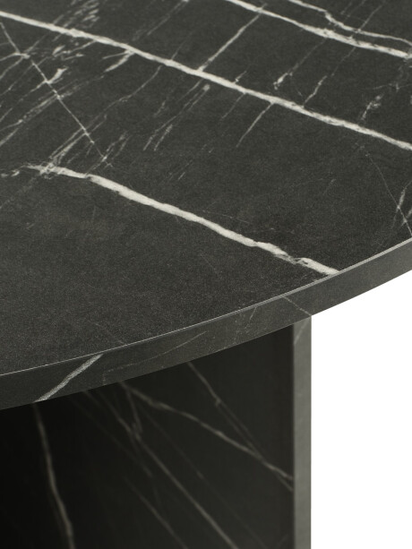 Mesa de comedor KRONDAL Ø110 mármol negro Mesa de comedor KRONDAL Ø110 mármol negro