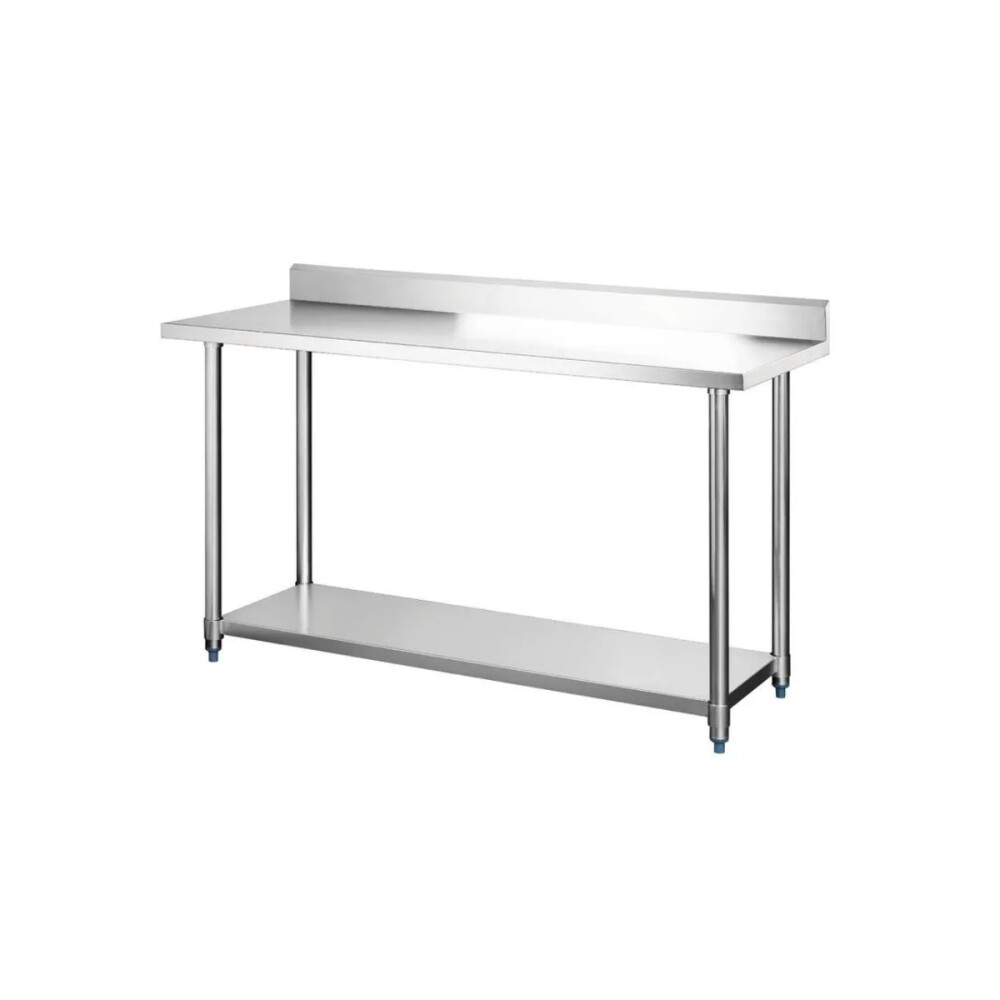 Mesada con Borde y Estante Inferior 150x60 cm Mesada con Borde y Estante Inferior 150x60 cm