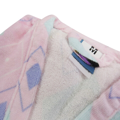 Bata de Baño Infantil Velour Frozen Talle P al G ROSA