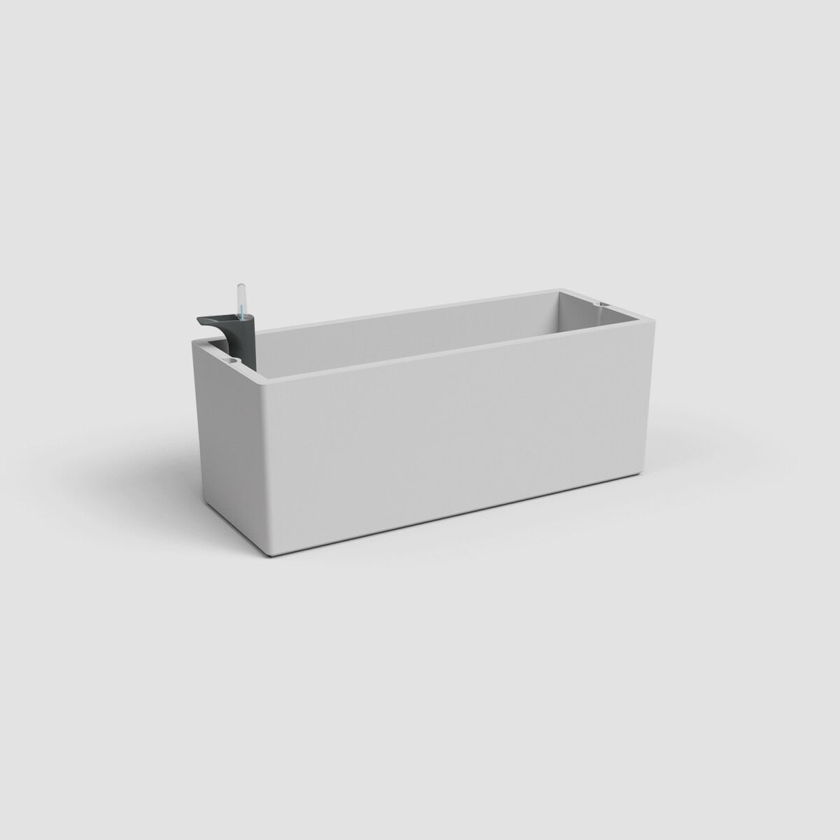 JARDINERA CON SISTEMA AUTO RIEGO RIMINI - GRIS CLARO 