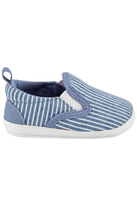 Zapatillas de jean diseño a rayas 0
