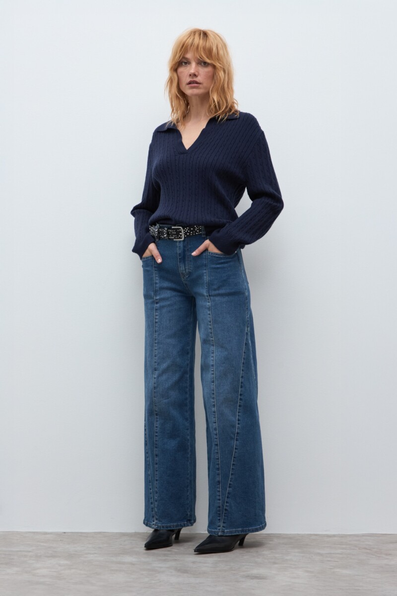 Jean wide leg Norah jean medio