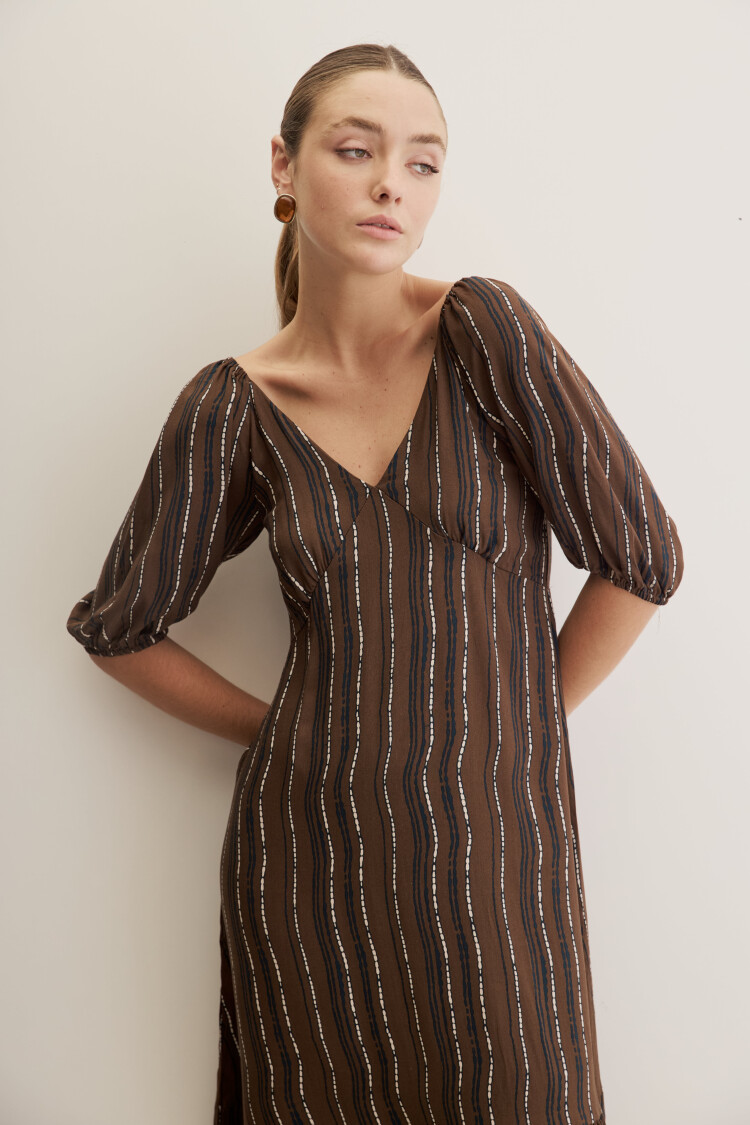VESTIDO MAVA Chocolate