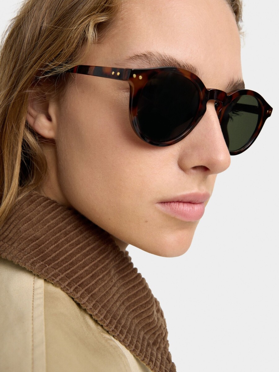 Gafas De Sol Redondas Carey marron
