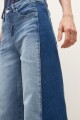 Jean wide leg Ada bicolor jean medio