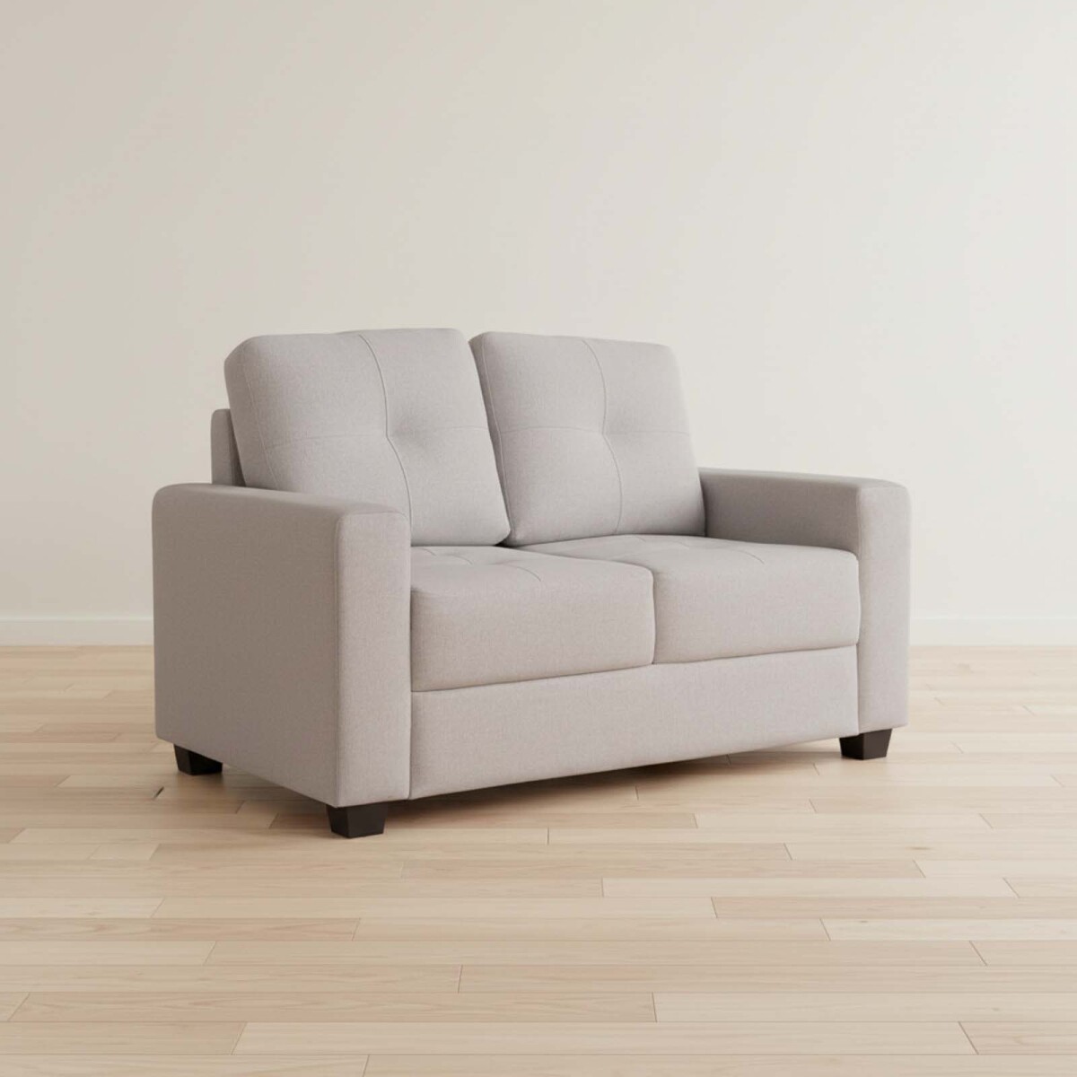 SILLÓN - 2 CUERPOS TELA GRIS PIRIA 