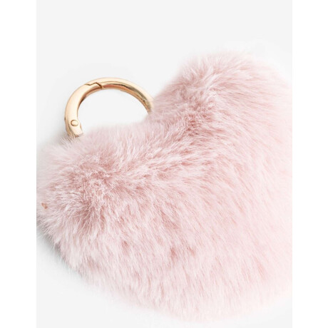 Llavero Y Bag Charm Corazón Combinacion Bicolor