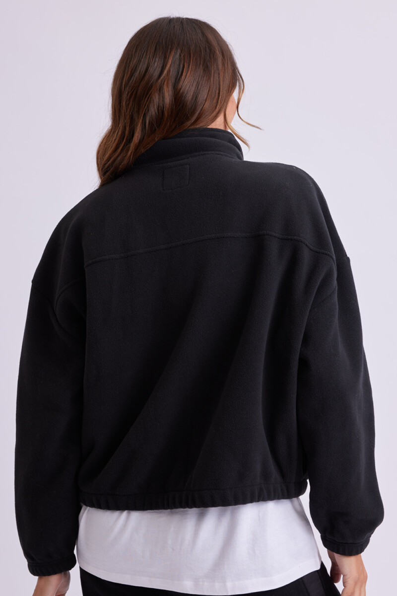 Campera polar oversize Negra
