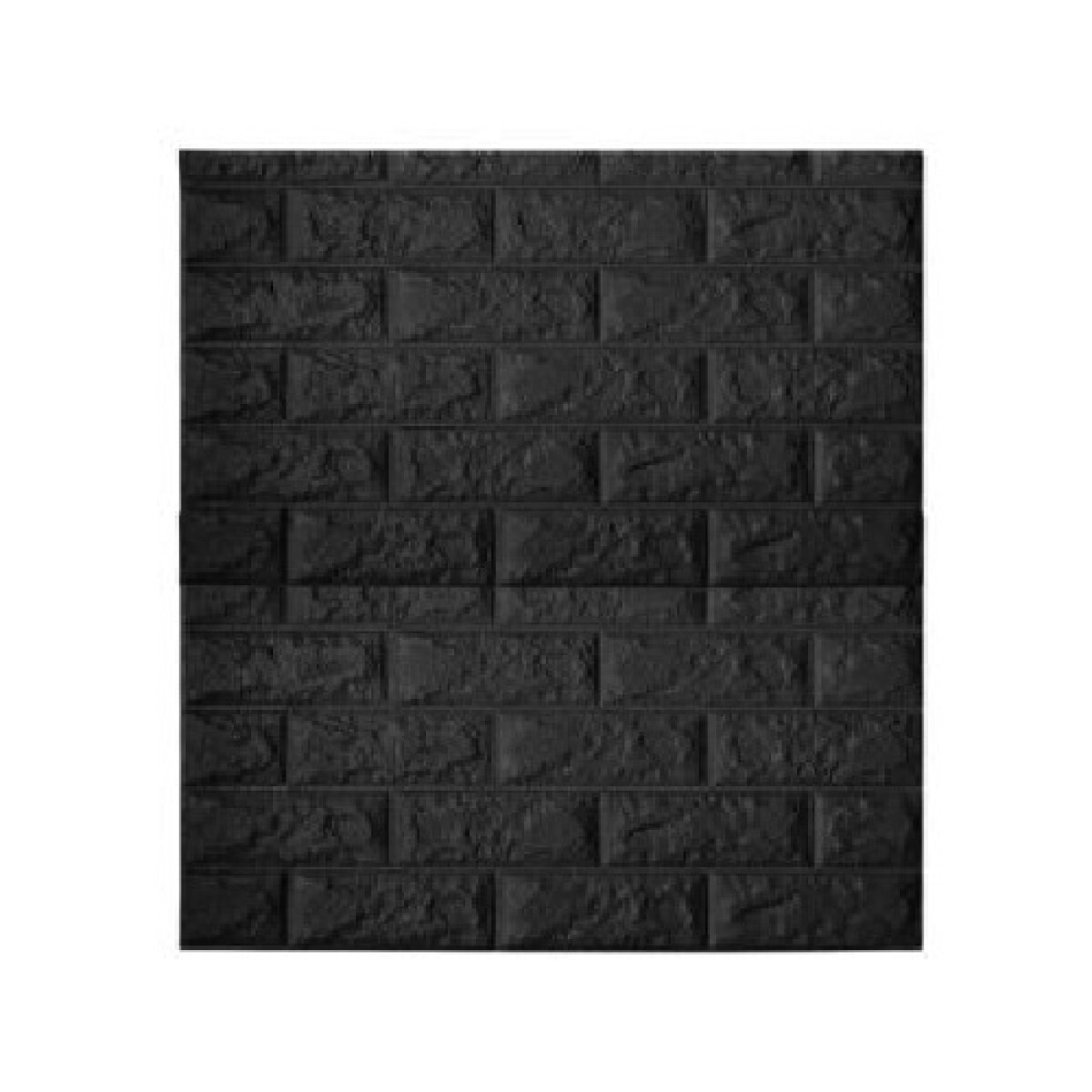 Revestimiento Adhesivo 3D Ladrillo 70x70cm - NEGRO 