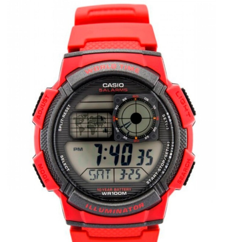 Reloj CASIO digital/Rojo Reloj CASIO digital/Rojo