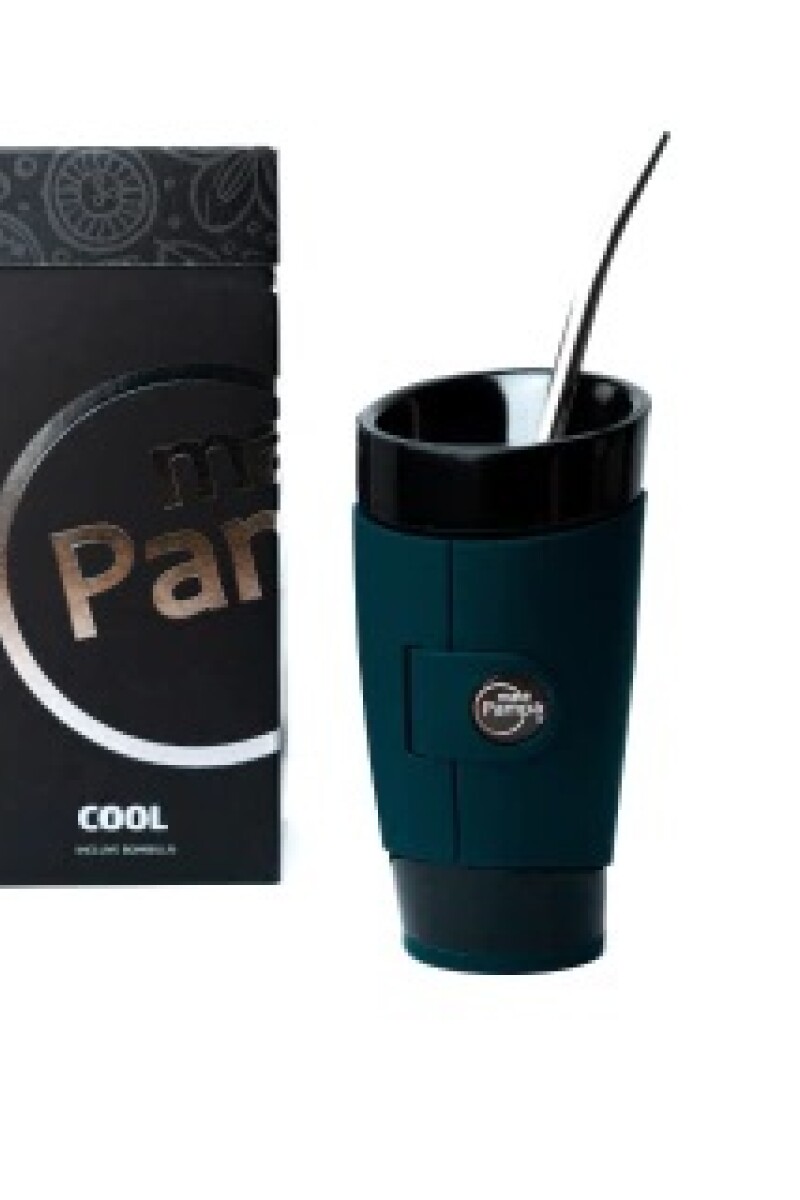 MATE PAMPA GUAMPA CON BOMBILLA AZUL