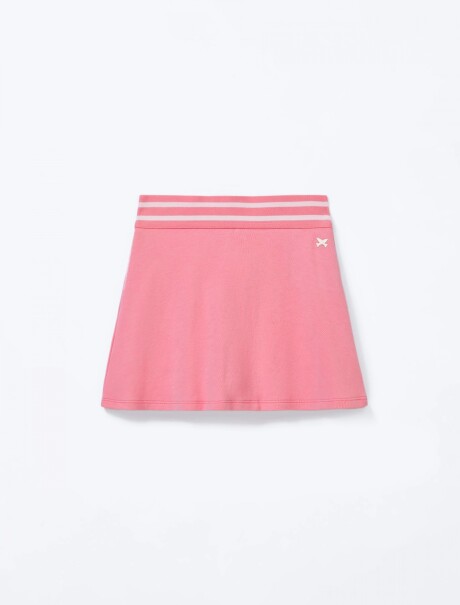 SHORT ESTILO POLLERA ROSADO