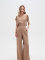 Pantalon Dilna Beige Oscuro