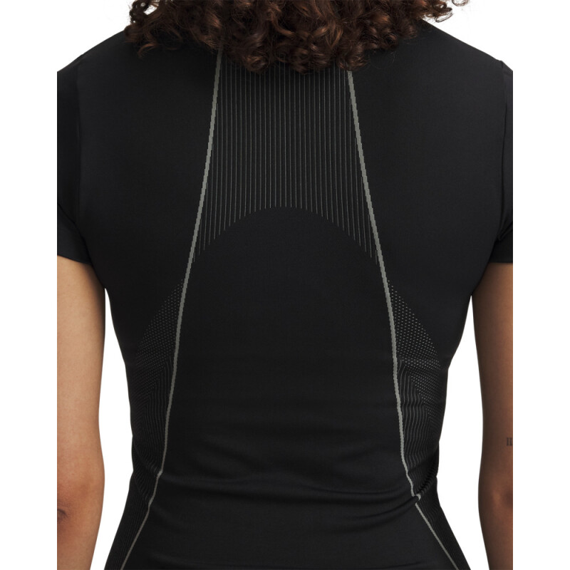 UA Vanish Seamless SS-BLU BLK-001