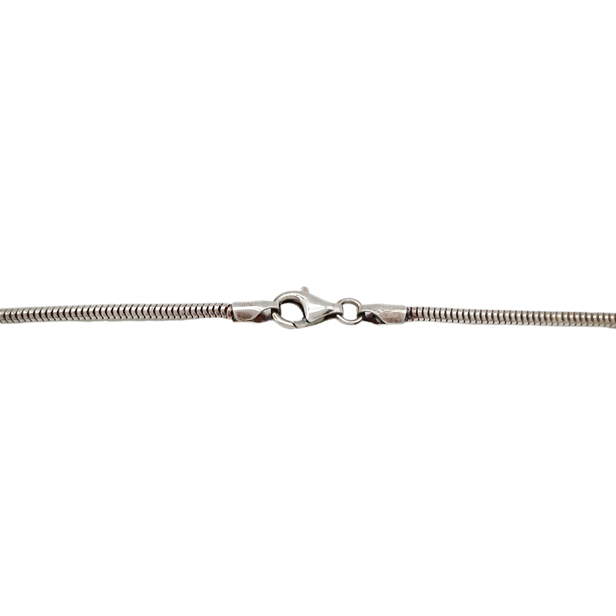 NKlaus 36 cm di catena a serpente in argento sterling 925, catena d'argento larga 1,10 mm 8932