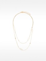 Set De Collares Con Circonitas dorado