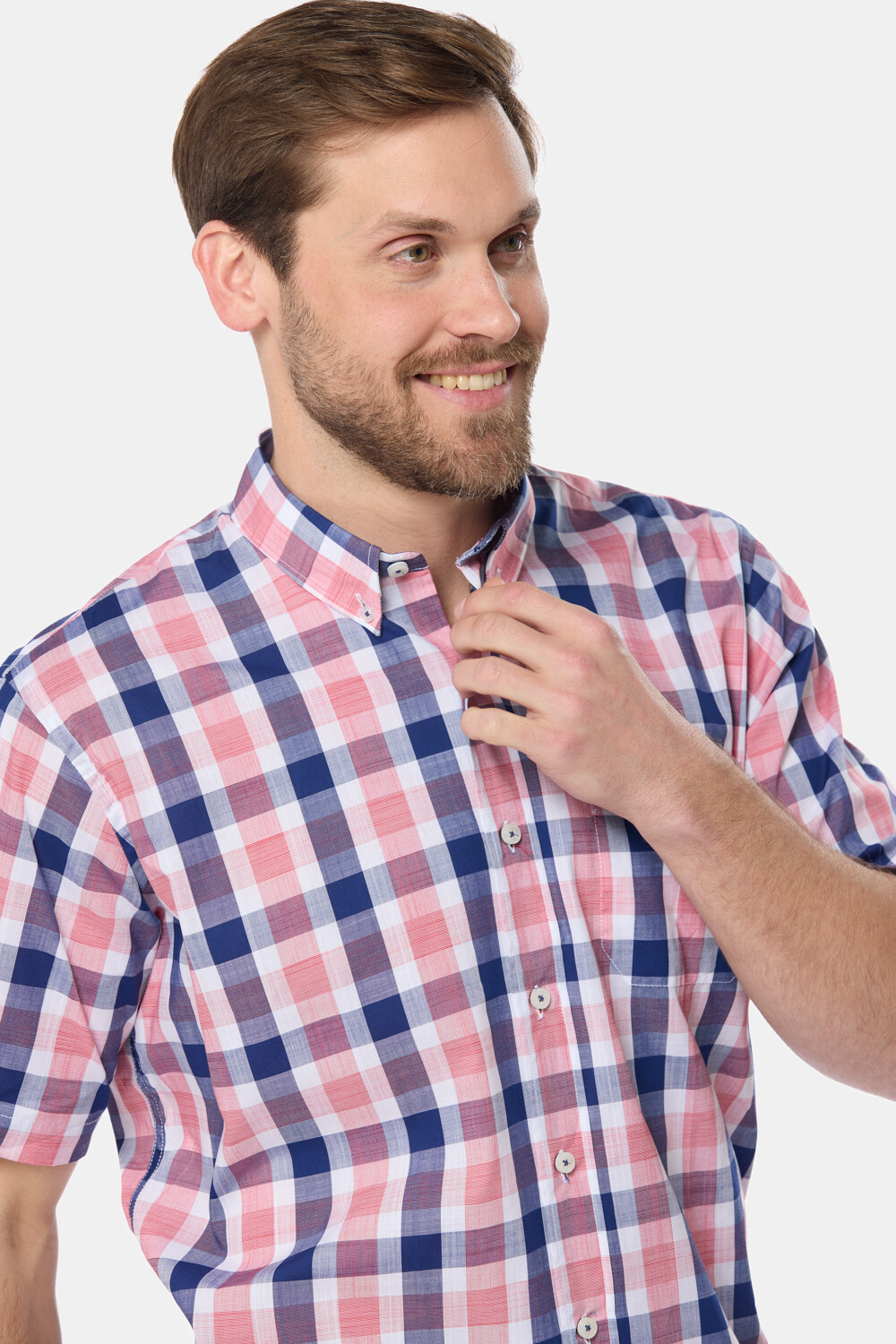 CAMISA A CUADROS Azul