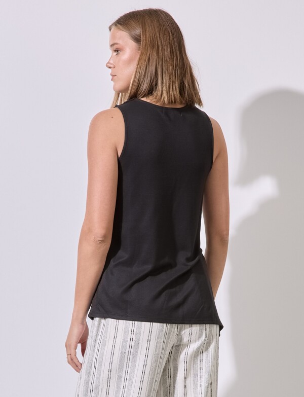 Blusa Escote Volcado NEGRO