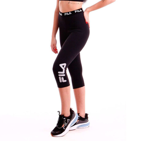 Fila Calza Capri Mujer Train Elastic Ii Negro-Blanco